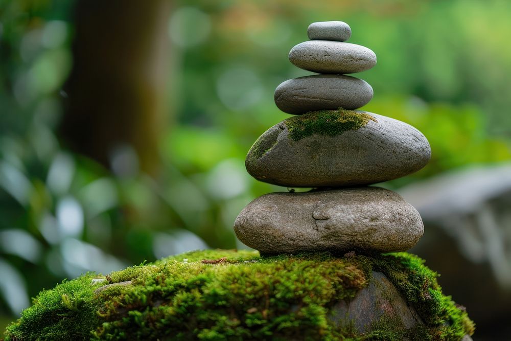 Stones stacked pebble rock spirituality.