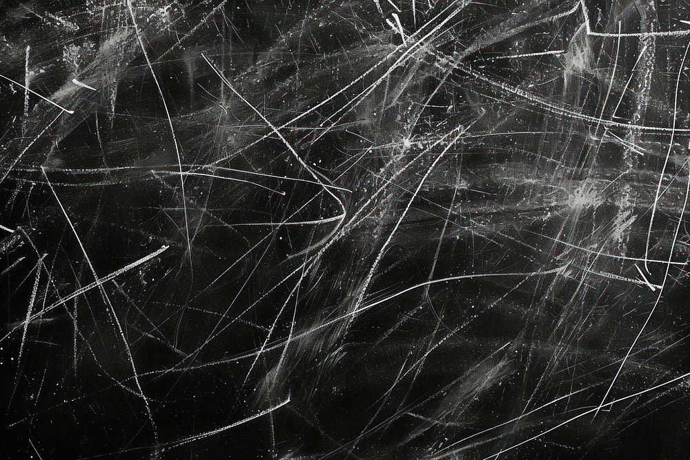 Abstract white chalk drawing texture backgrounds blackboard black background.