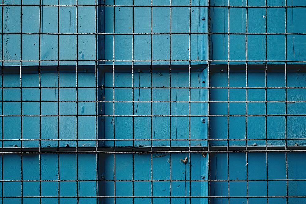 A black grid fence architecture building wall.