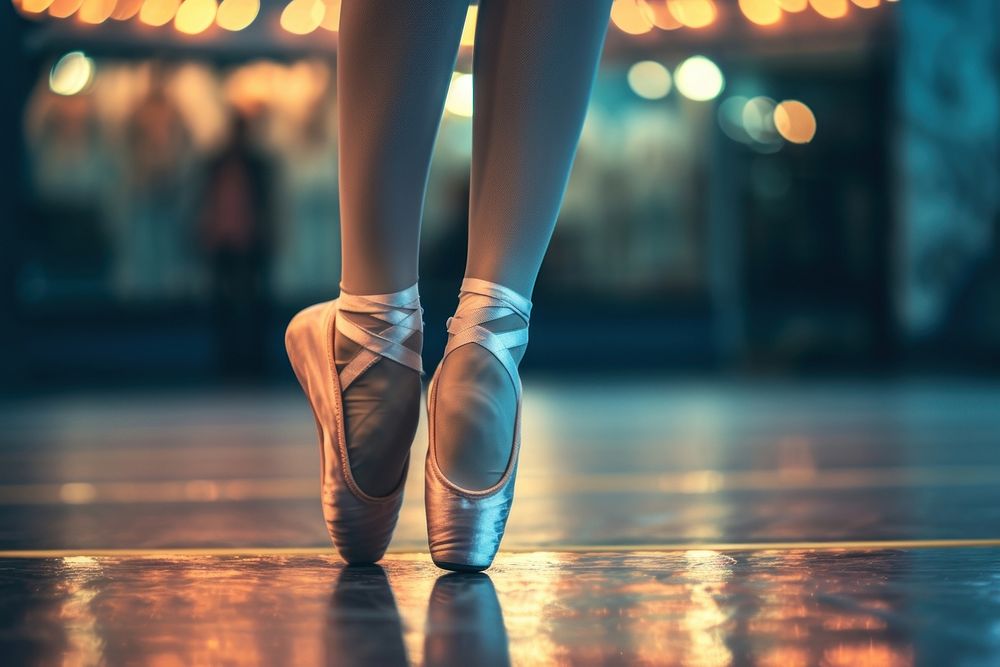 Ballerina Legs On Pointe Shoes shoe footwear dancing.