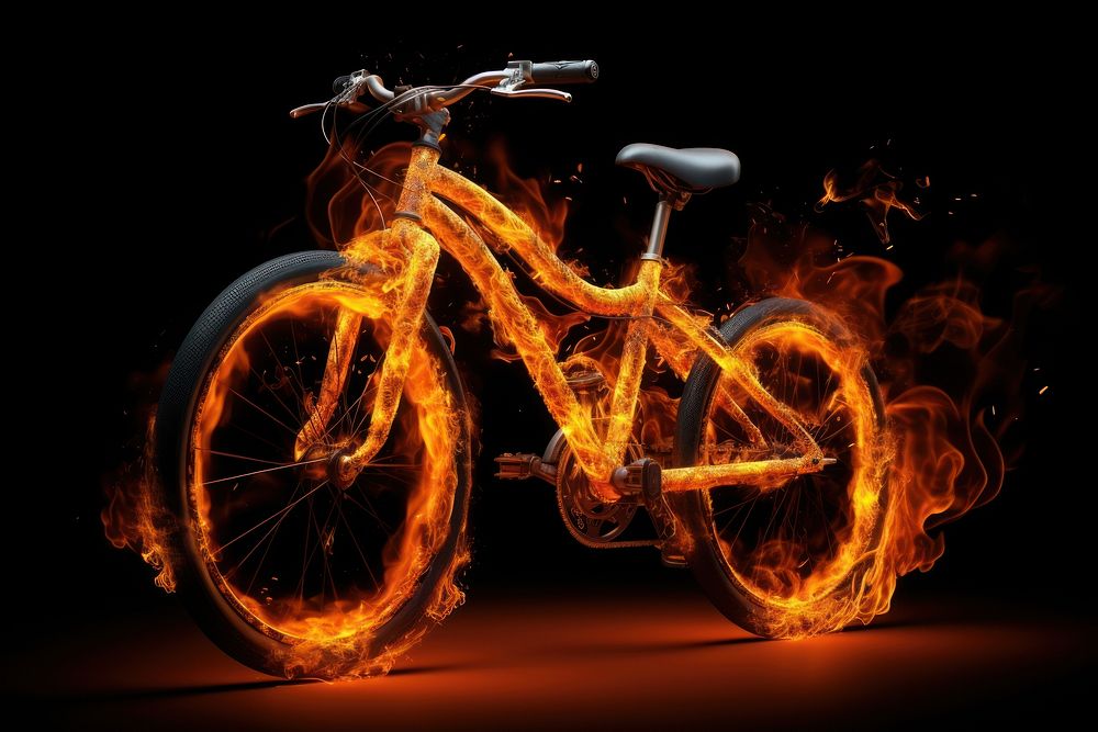 Bicycle fire vehicle wheel.