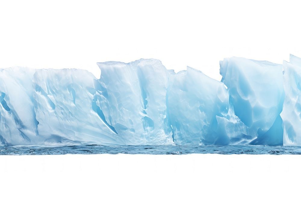 Blue ice cliff outdoors iceberg glacier.