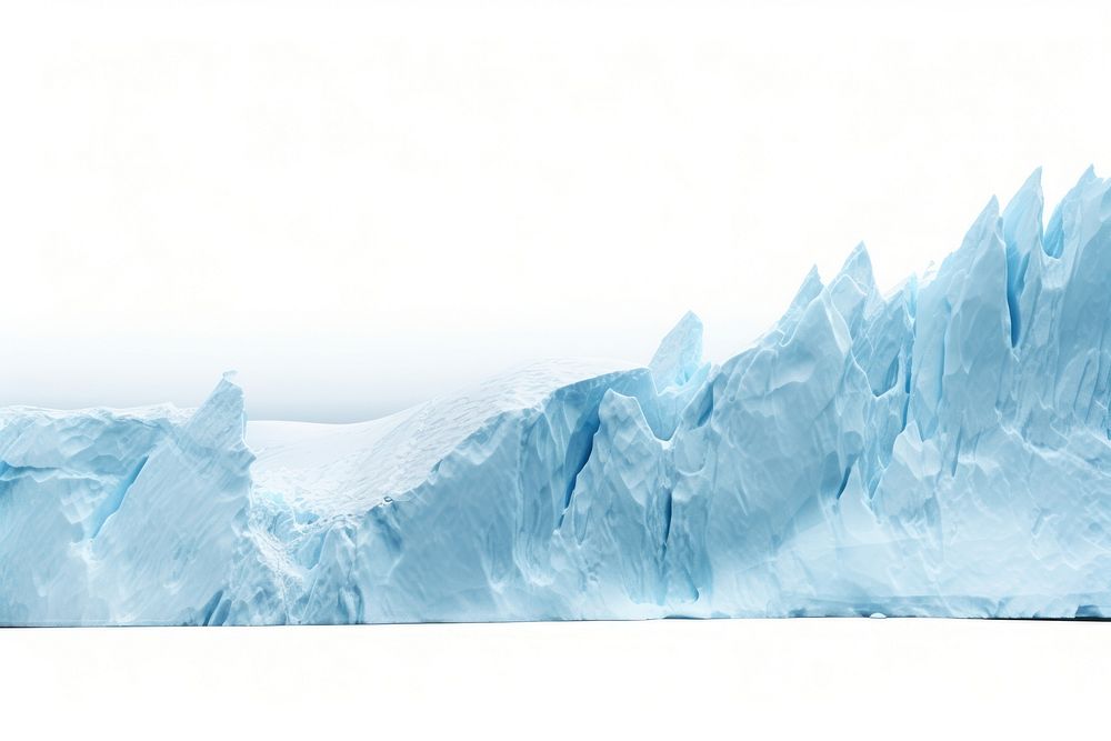 Blue ice cliff mountain outdoors glacier.