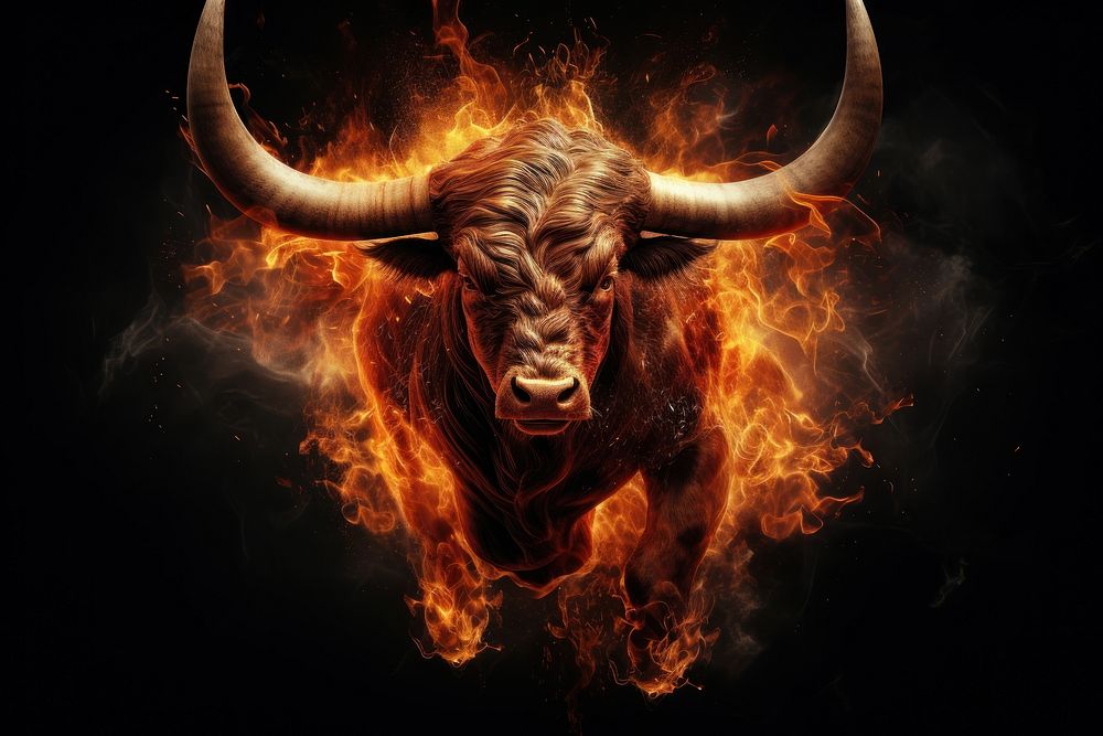 Bull livestock buffalo cattle.