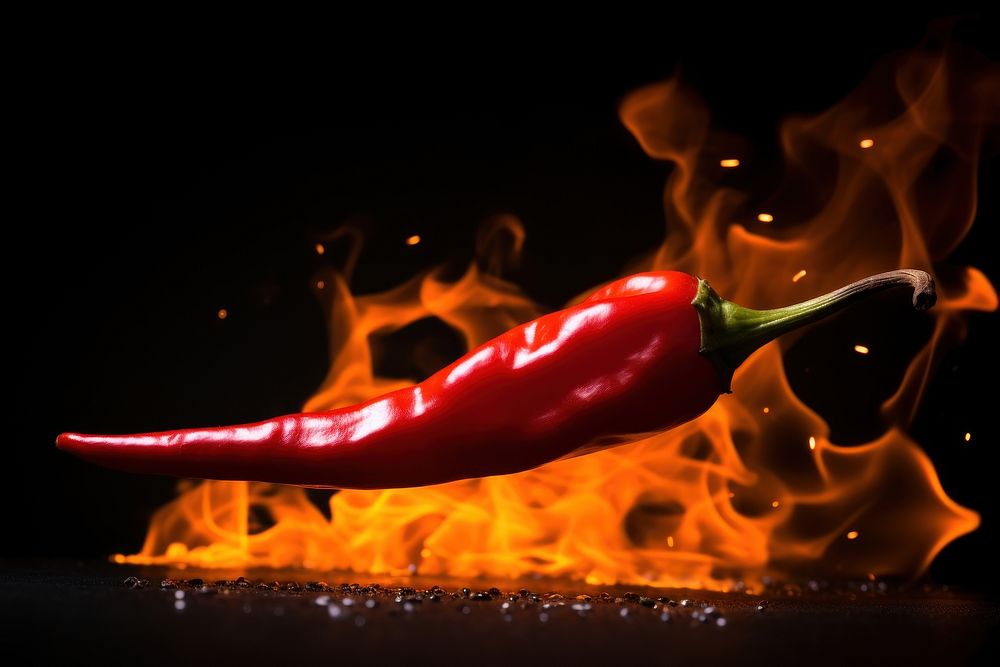 Chili fire vegetable flame.