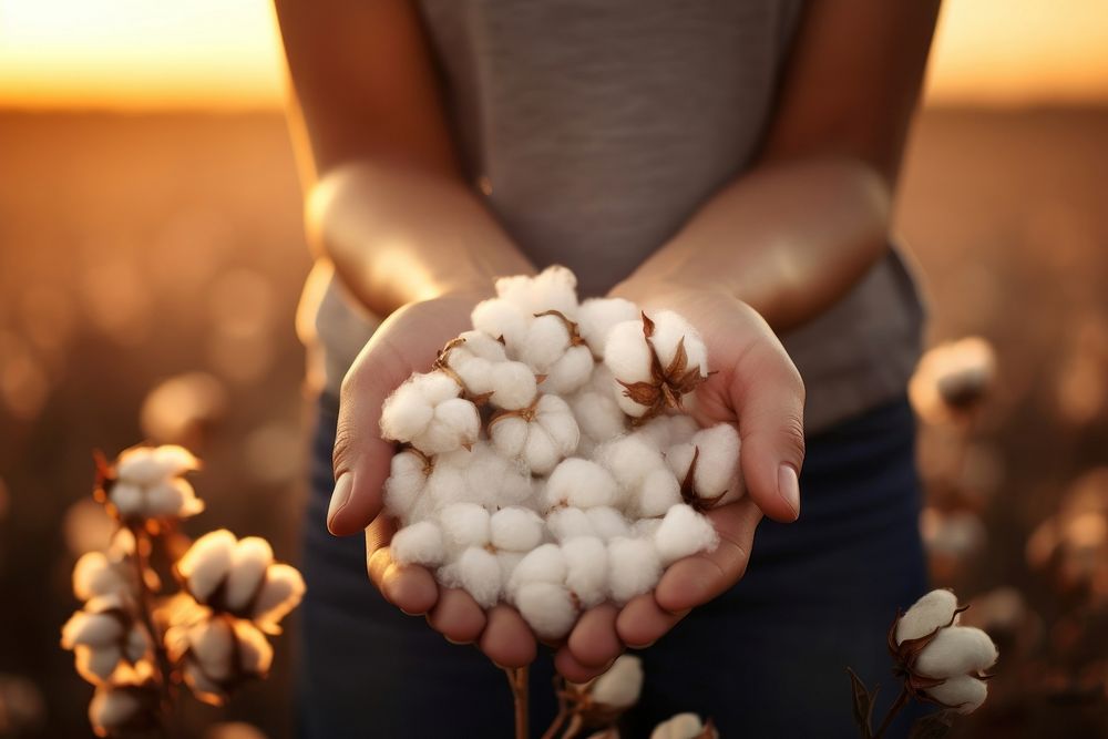 Cotton hand farm agriculture.