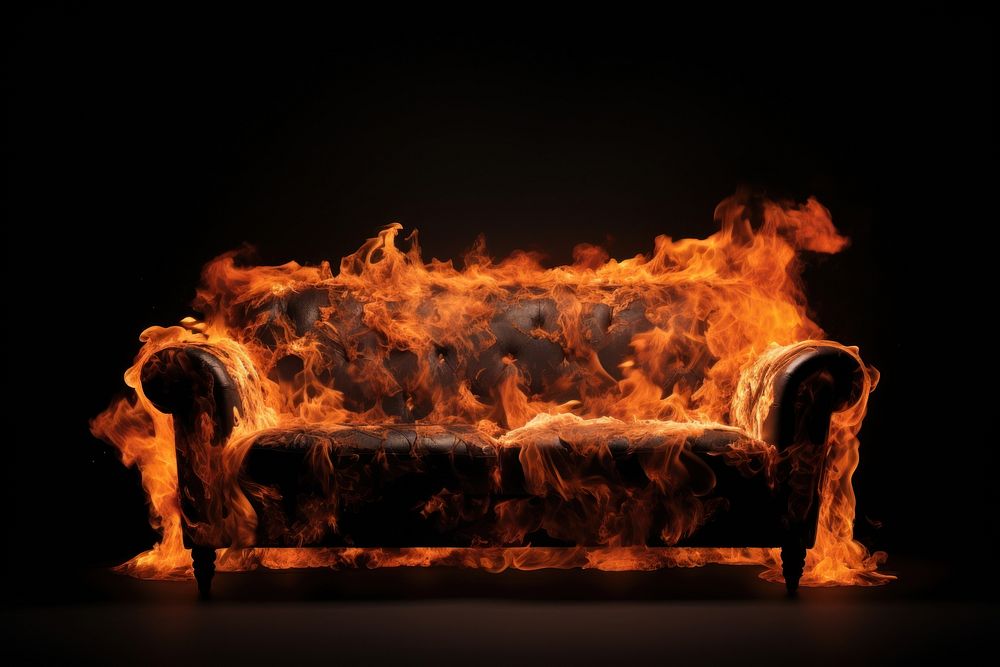 Furniture fire fireplace bonfire.