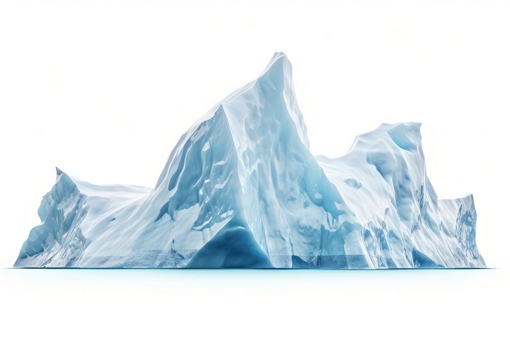 Iceberg landscape nature white background mountain.