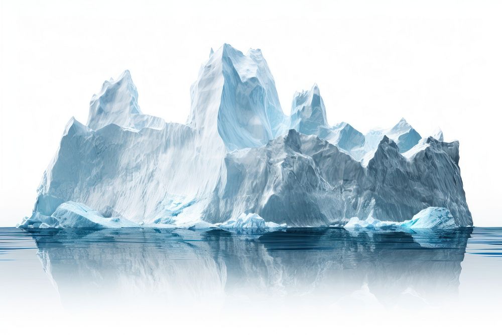 Iceberg landscape outdoors nature tranquility.