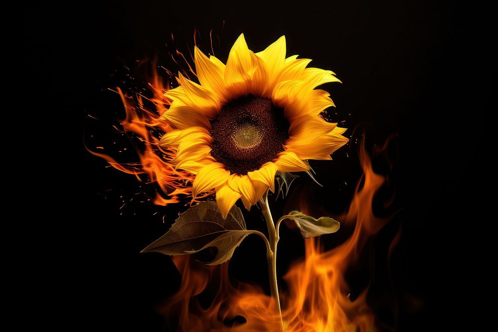 Sunflower sunflower fire plant.