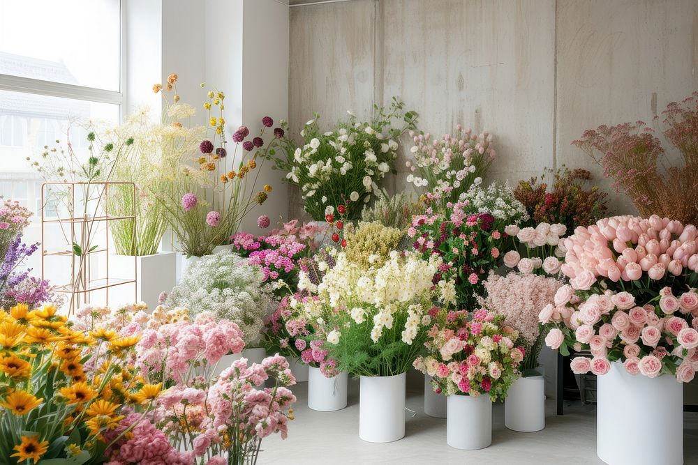 Modern flowers shop plant petal inflorescence.