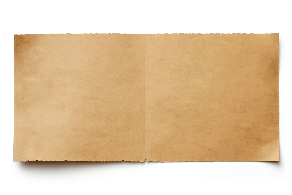 Kraft paper adhesive strip backgrounds rough white background.