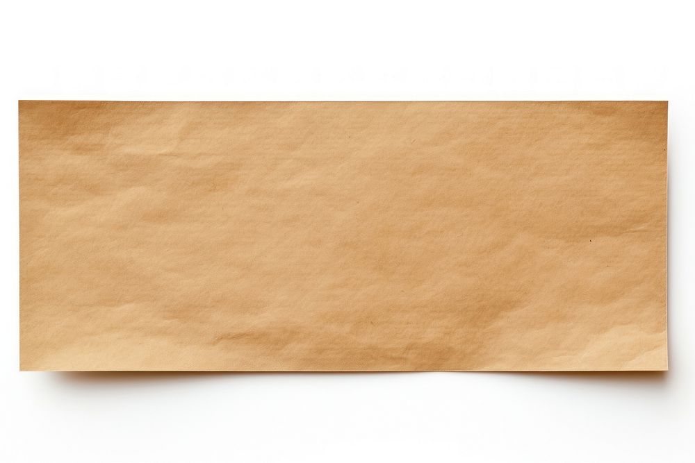 Kraft paper adhesive strip backgrounds white background simplicity.