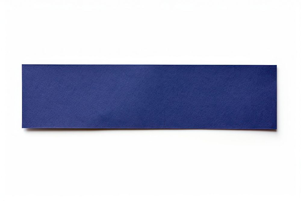 Piece of neon-navy paper adhesive strip white background accessories simplicity.