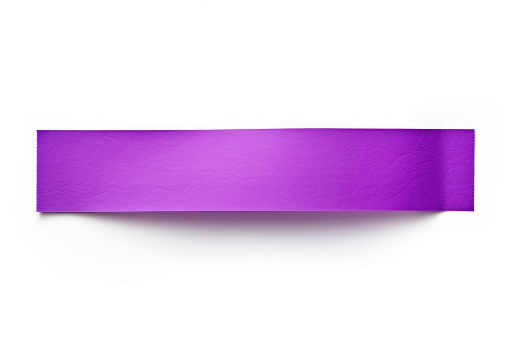 Piece of neon-purple paper adhesive strip white background accessories turquoise.