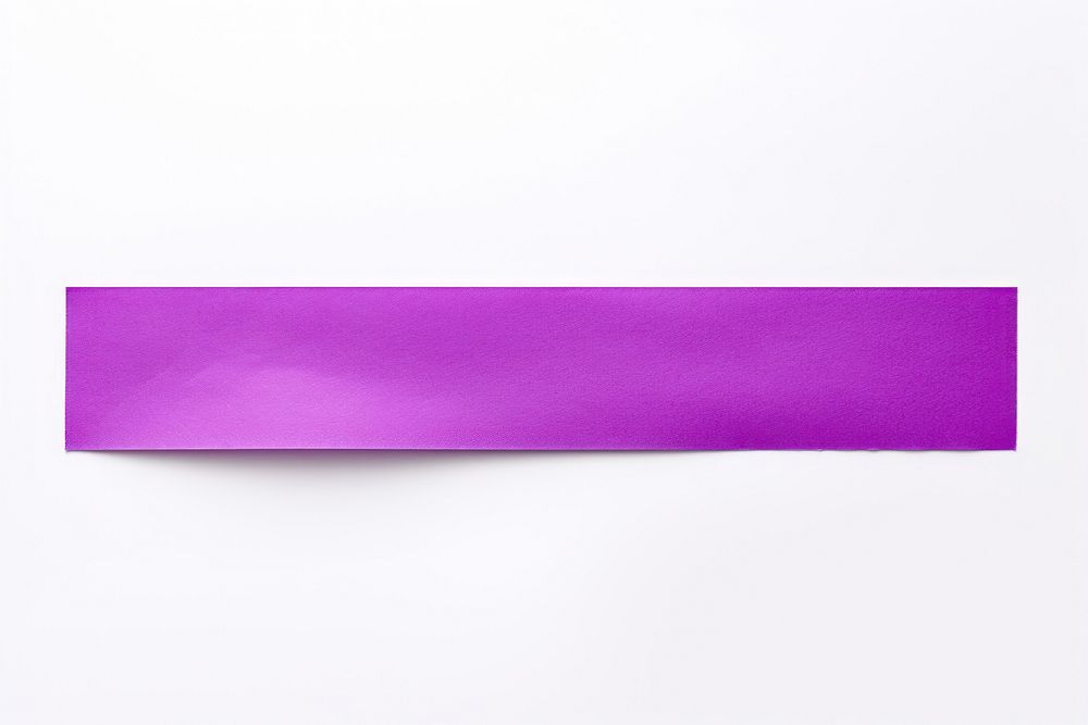 Piece of neon-purple paper adhesive strip white background accessories turquoise.