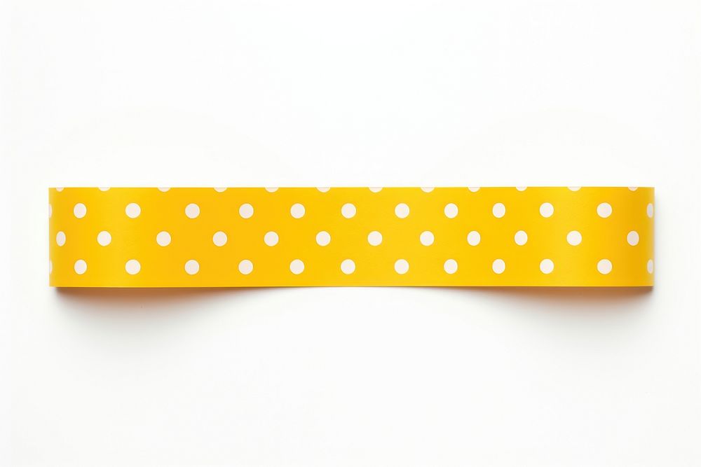 Piece of poka dot paper adhesive strip pattern white background accessories.