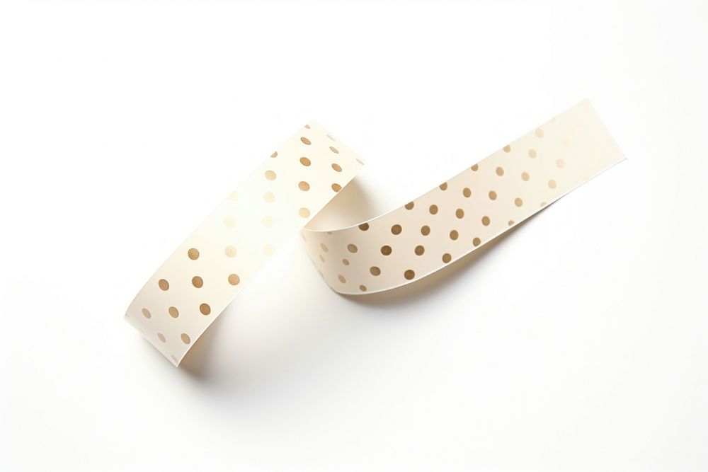 Poka dot paper adhesive strip white white background accessories.