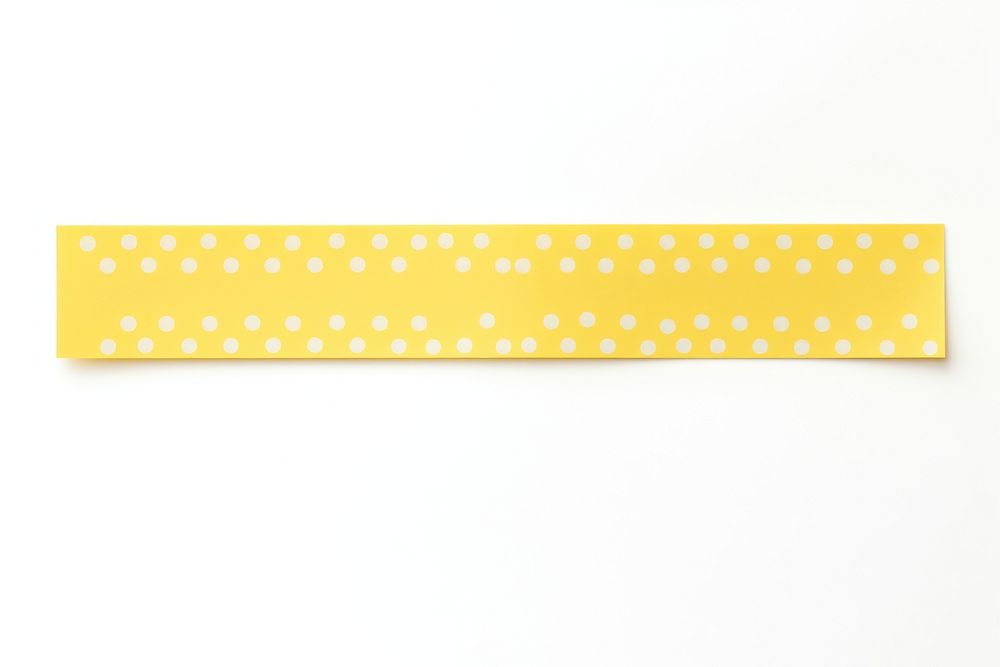 Piece of poka dot paper adhesive strip pattern white background accessories.