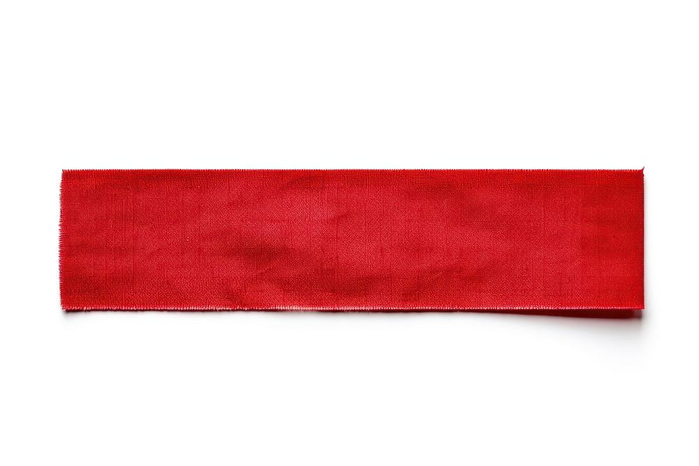 PNG Red cloth textile adhesive strip white background accessories simplicity.