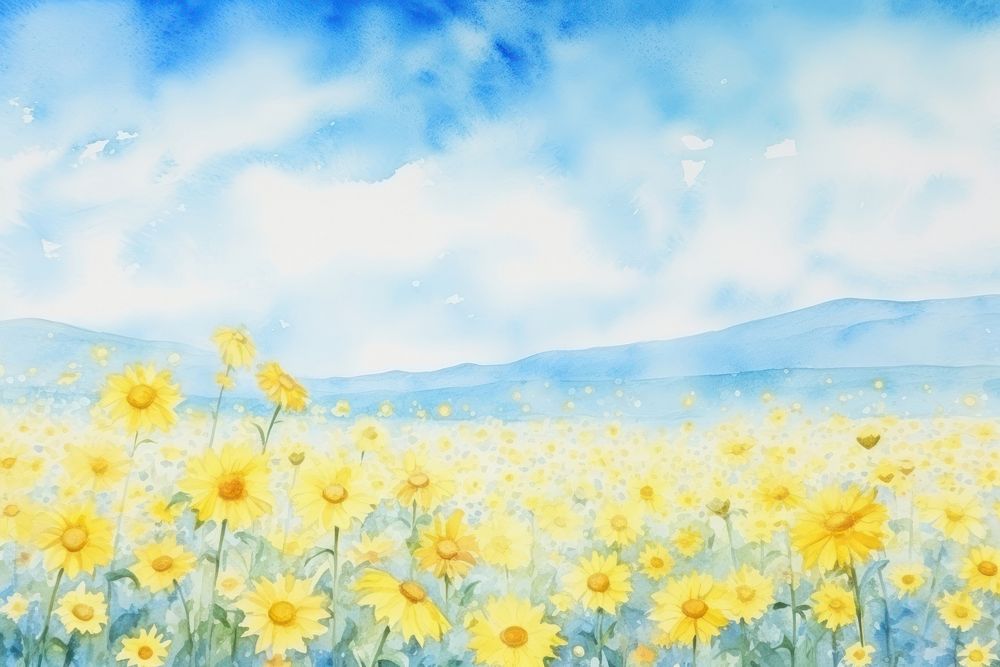 Flower sky backgrounds landscape.