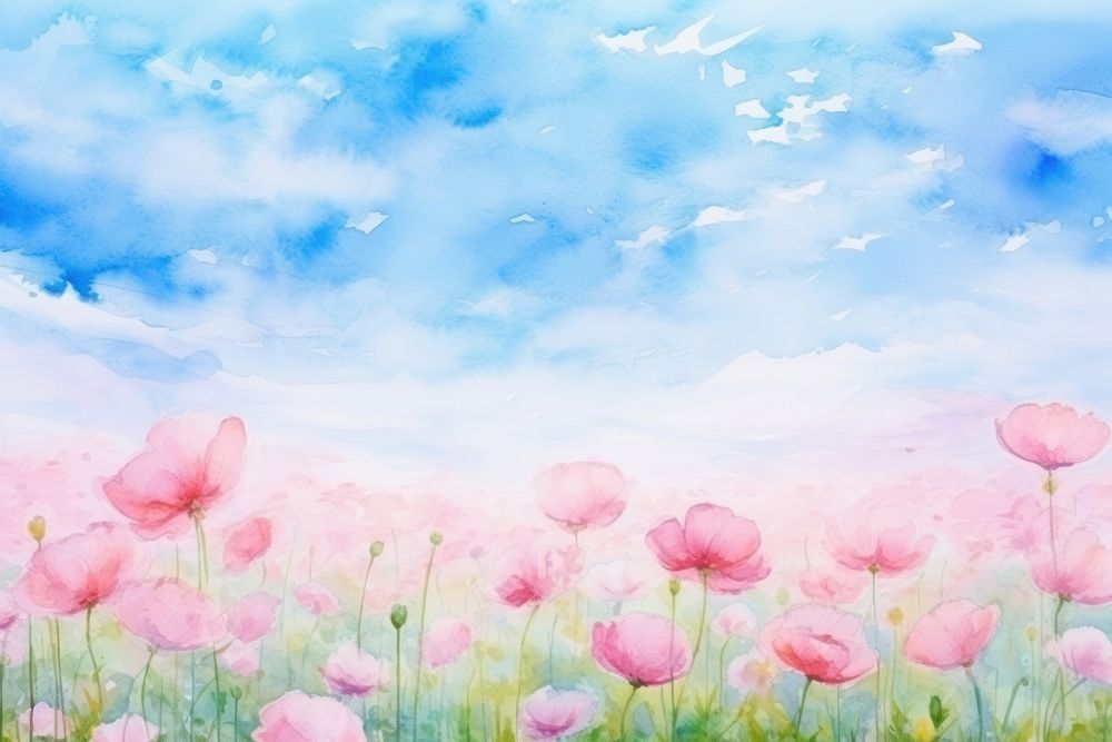 Backgrounds outdoors painting blossom.