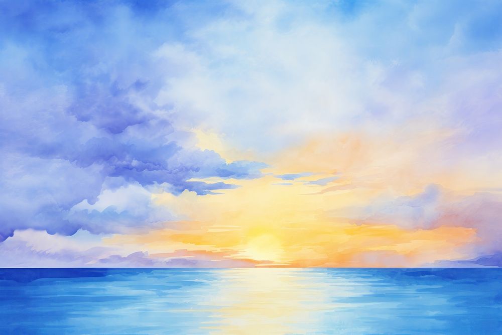 Painting sea backgrounds landscape.