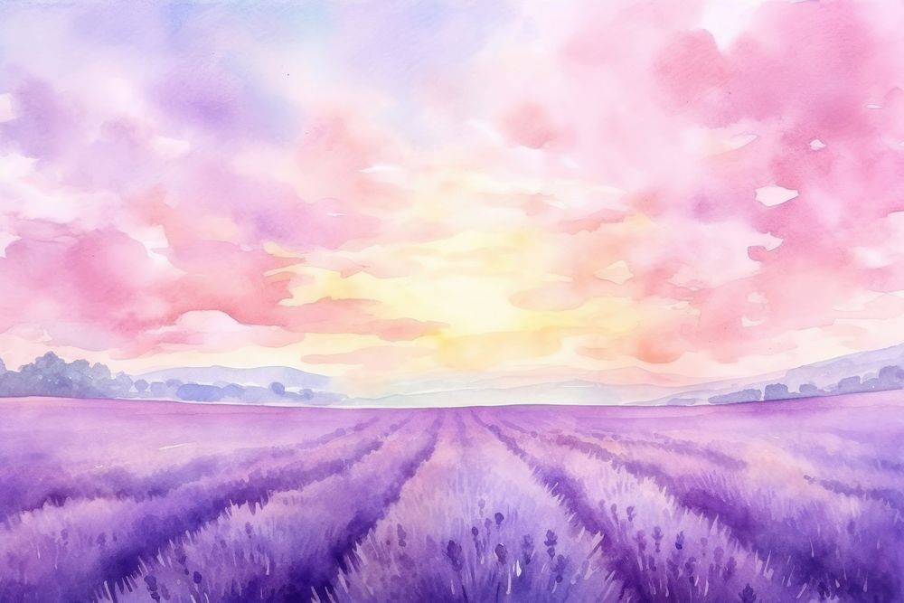 Lavender painting sky backgrounds.