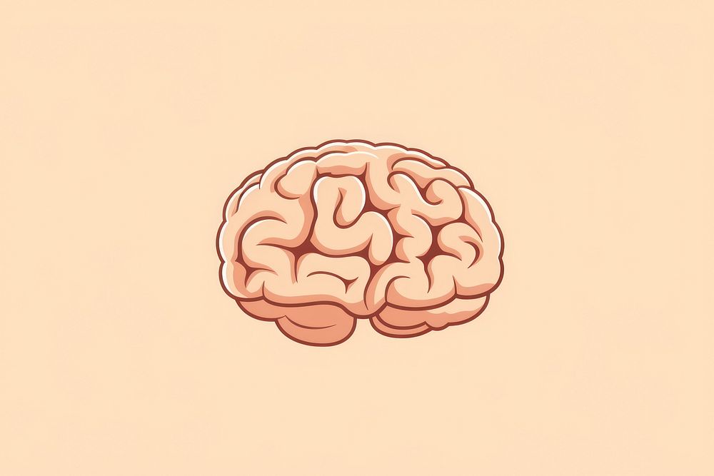 Beige brain outdoors medical circle.