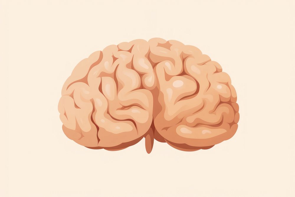 Beige brain outdoors medical sketch.