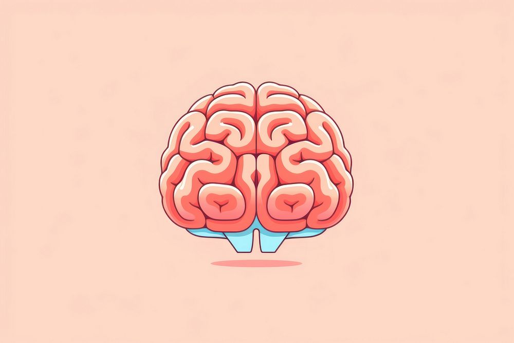 Brain outdoors medical cartoon.