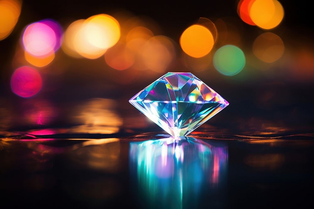 Prism gemstone crystal jewelry diamond.