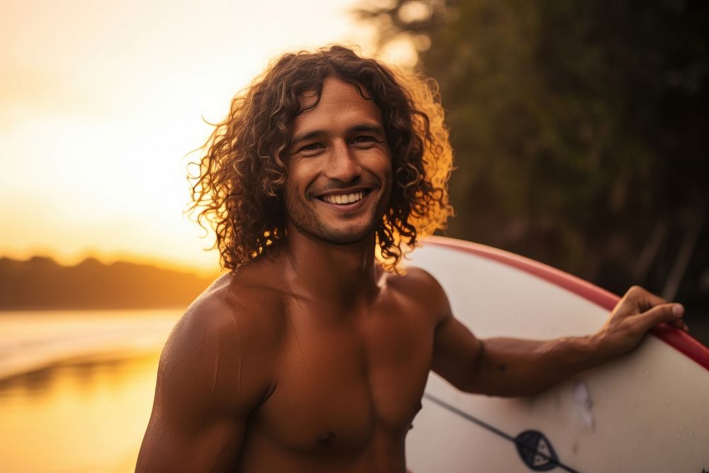 Surfer surfing smiling smile adult.