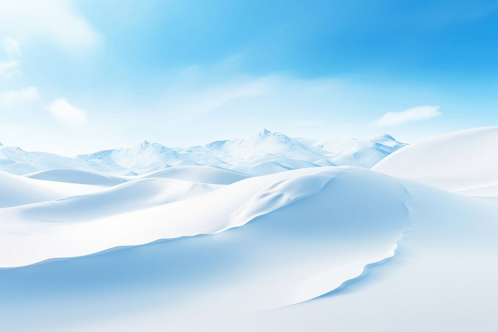 A snow winter landscape with drifts of snow outdoors nature white.