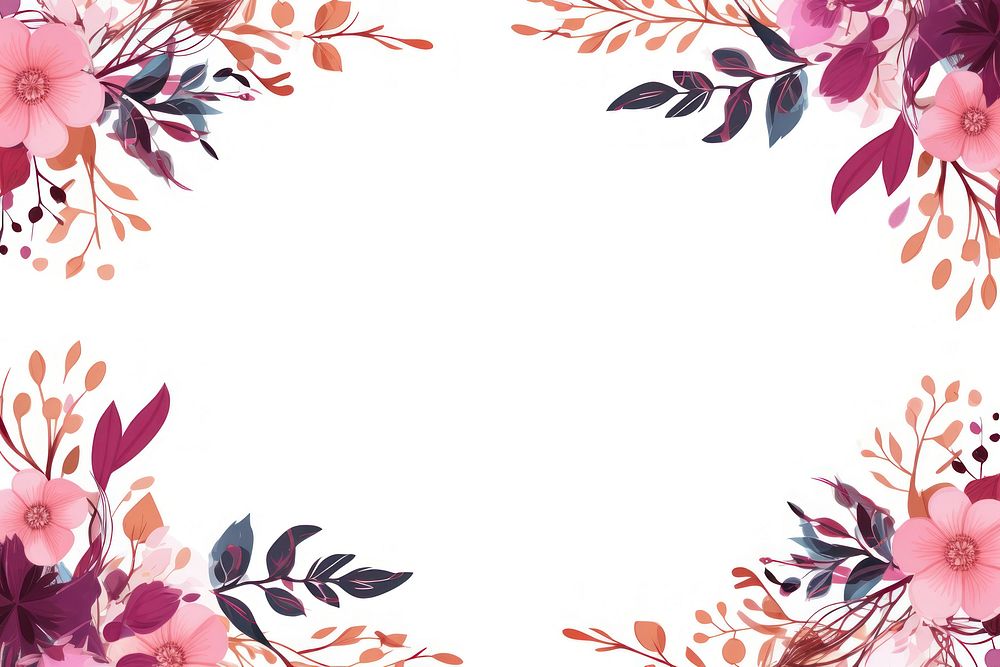 Border frame backgrounds pattern flower.
