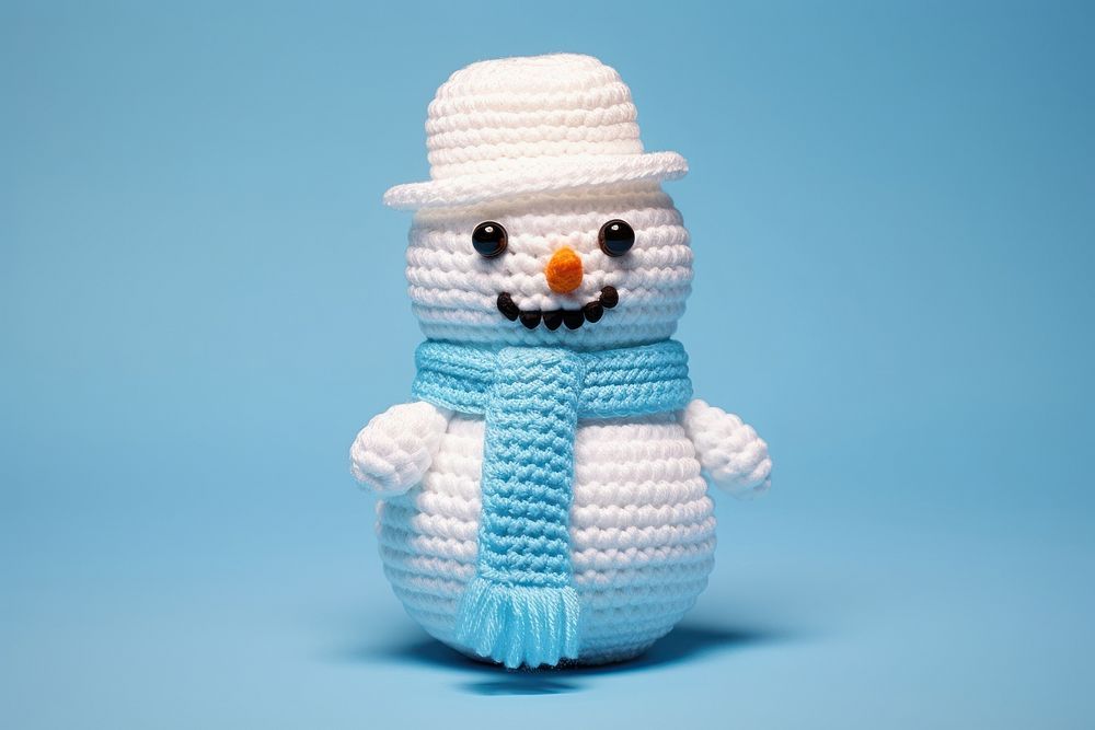 A snowman winter anthropomorphic representation.
