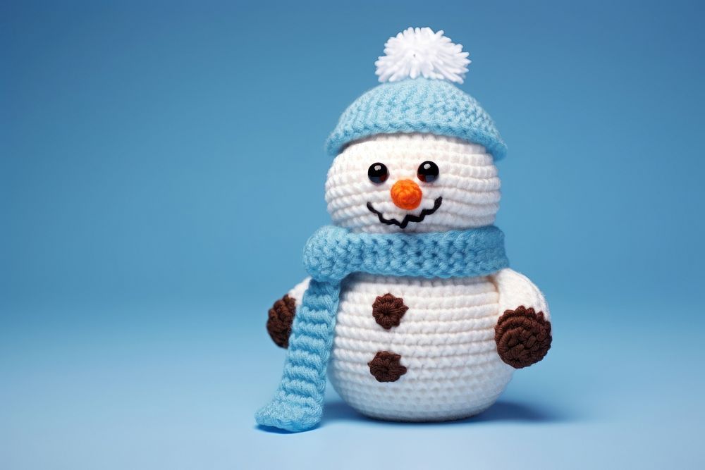 A snowman winter toy anthropomorphic.