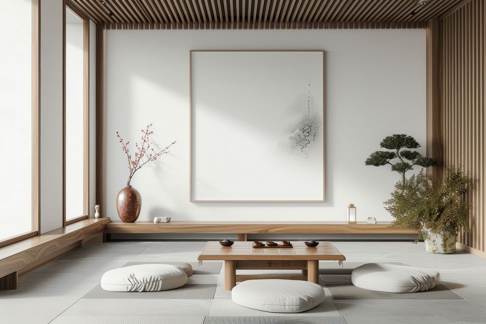 Traditional Chinese home interio design architecture furniture building.
