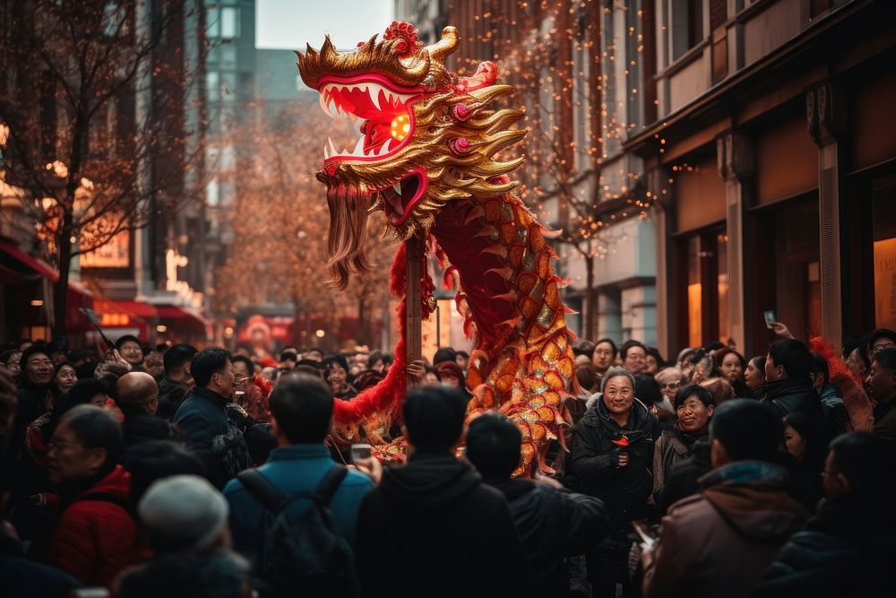 Chinese New Year decoration festival dragon.