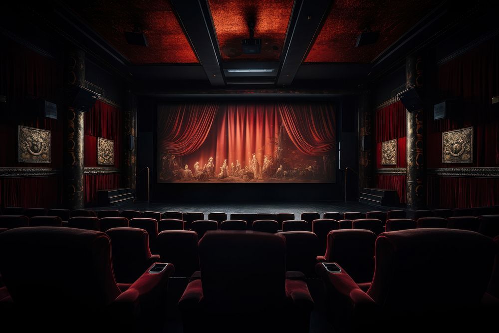 Movie auditorium theater cinema.
