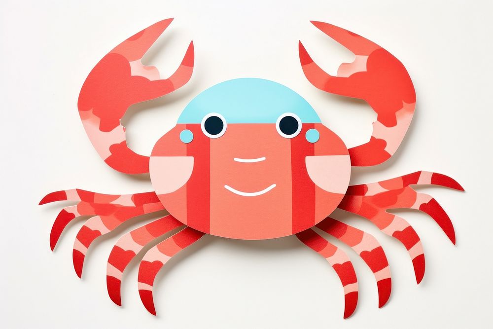 Crab seafood animal art.