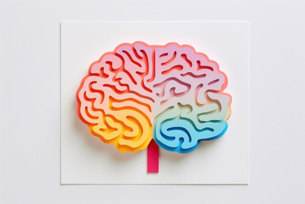 Brain paper art confectionery.