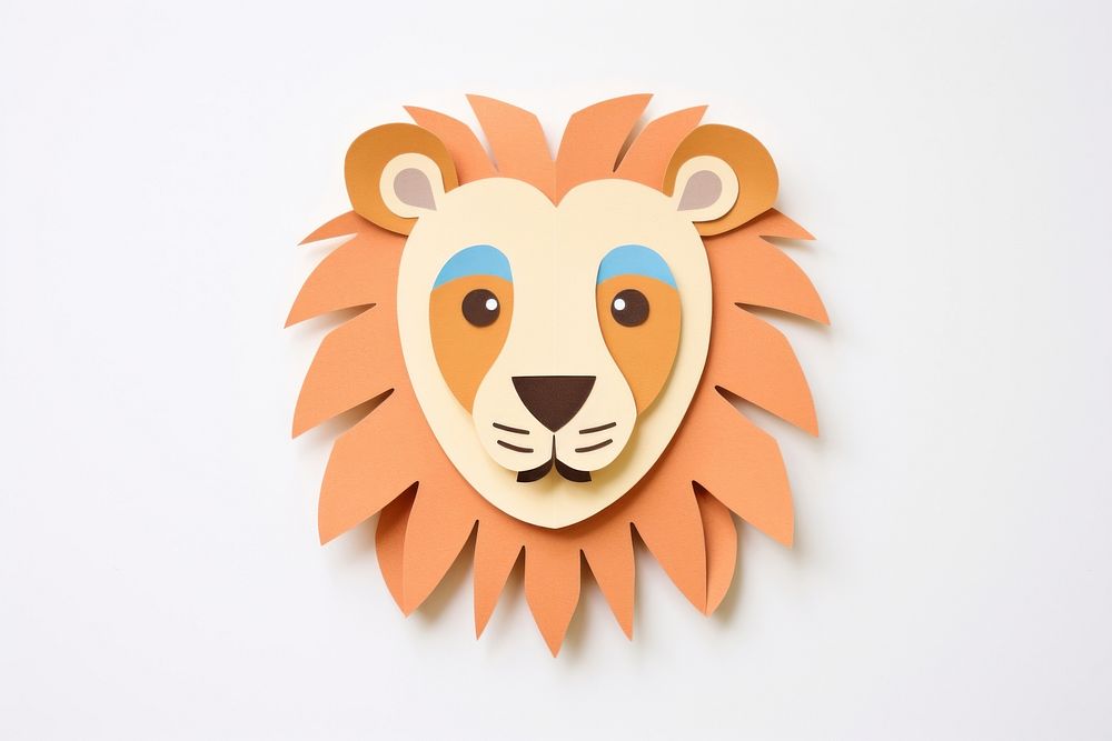 Lion art craft anthropomorphic.