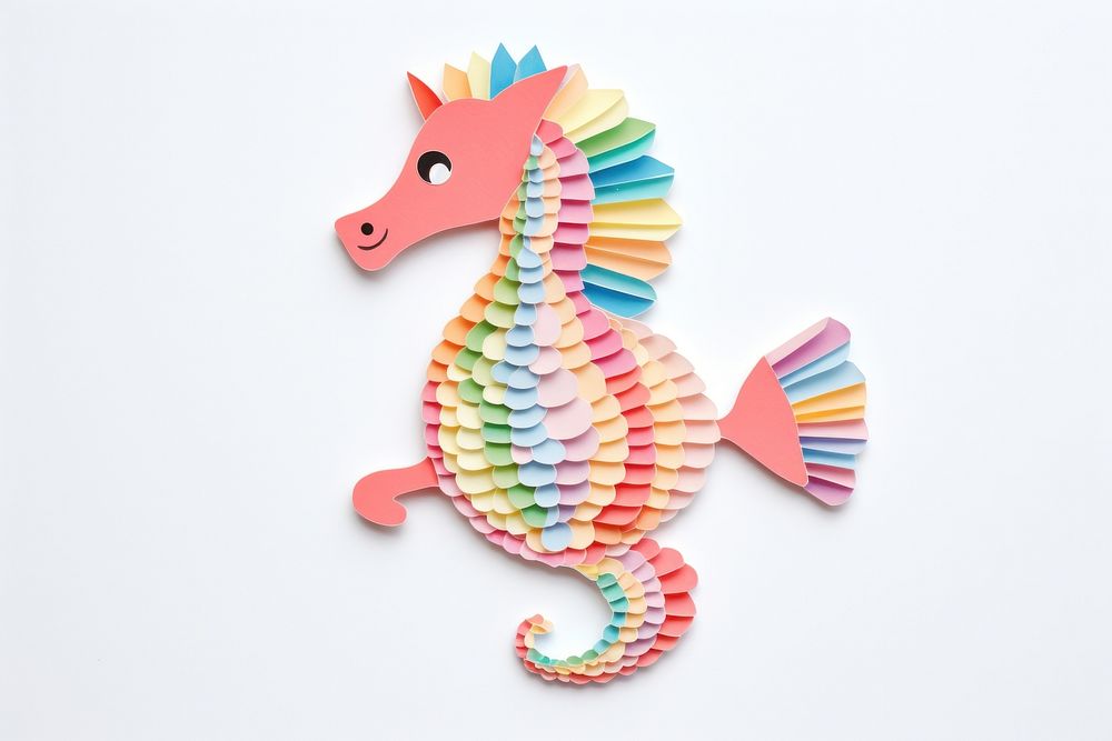 Art seahorse animal craft.