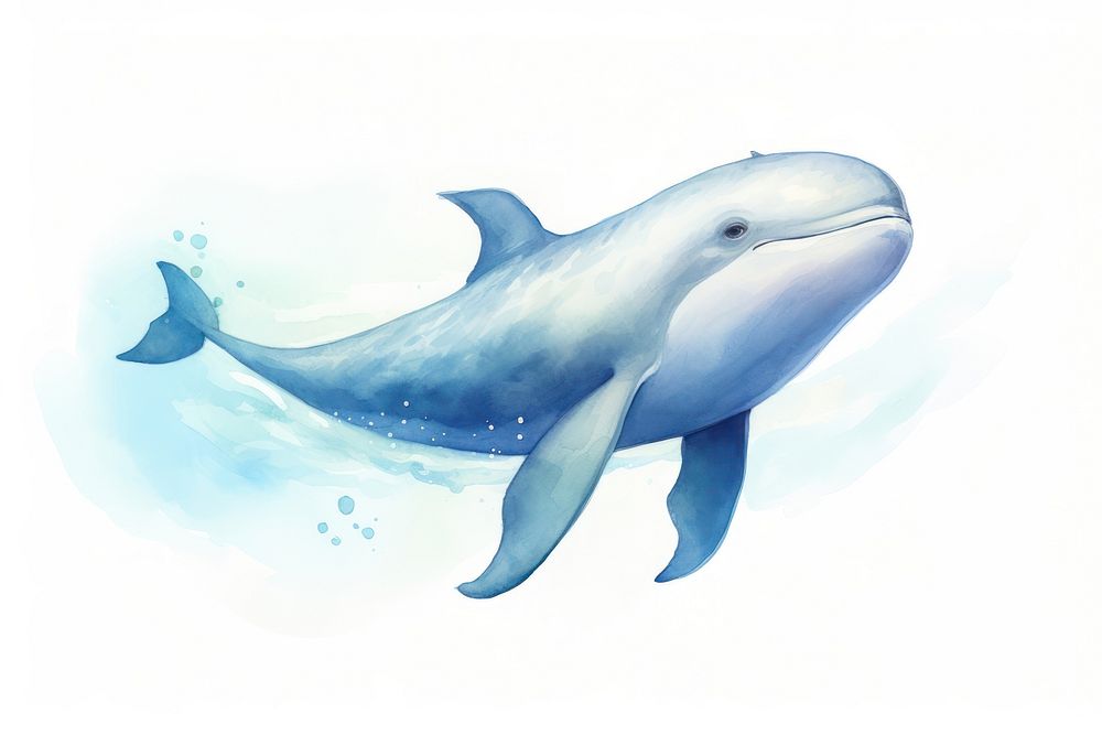 Baby Humpback Whale Calf dolphin animal mammal.