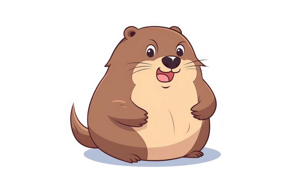 Beaver cartoon style animal beaver mammal.