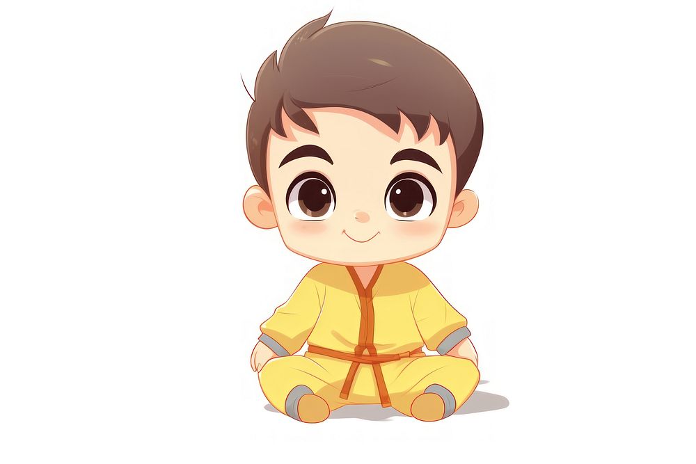 Chinese kids cartoon cute baby.