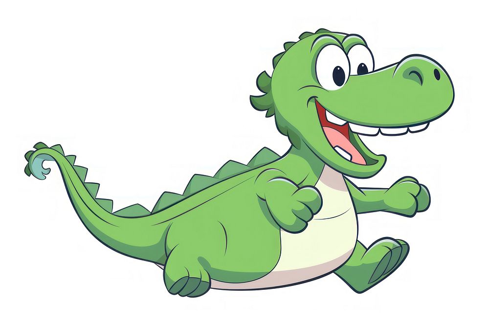 Crocodilecartoon style animal crocodile dinosaur.