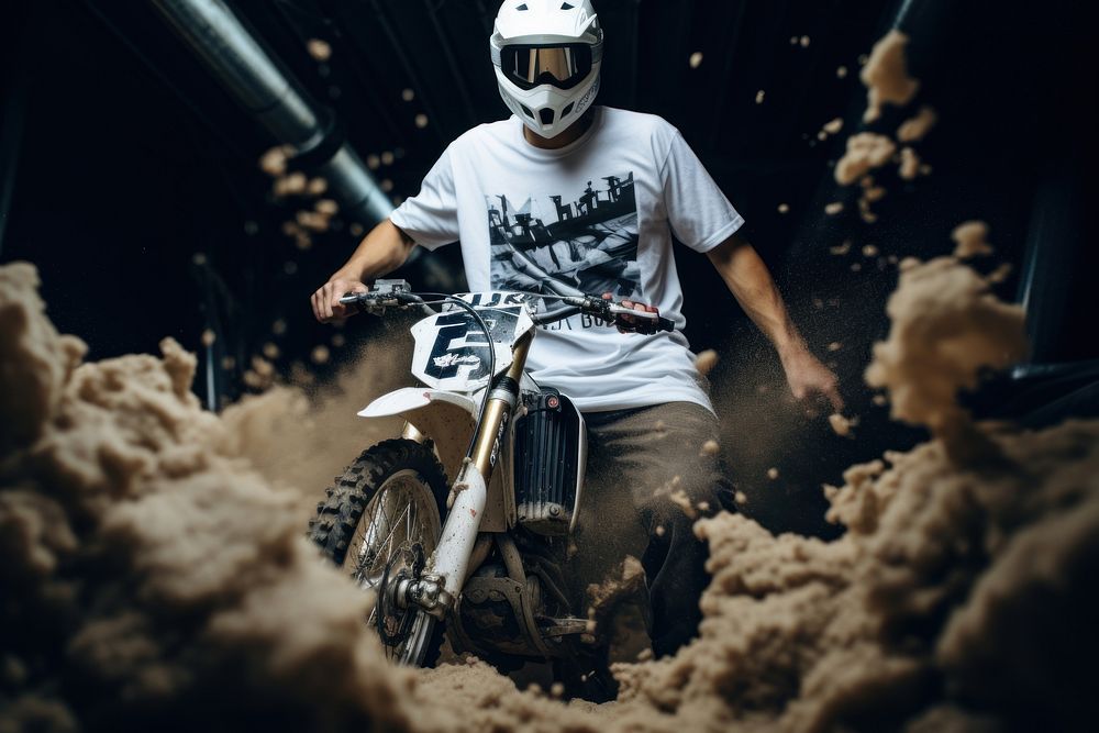 Extreme sports motorcycle motocross vehicle.