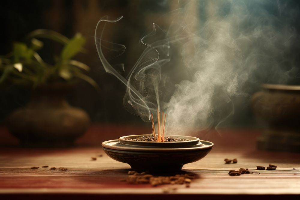 Incense incense smoke zen-like.
